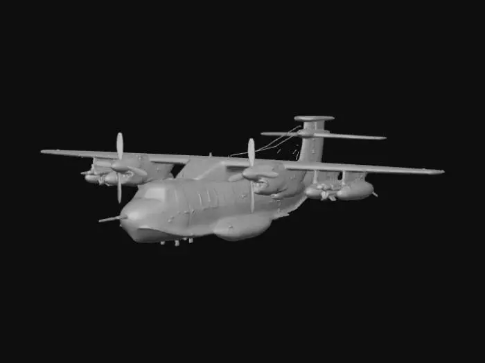 3D model for Military Cargo Aircraft in Flight