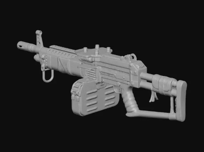 3D model for Rusty Machine Gun
