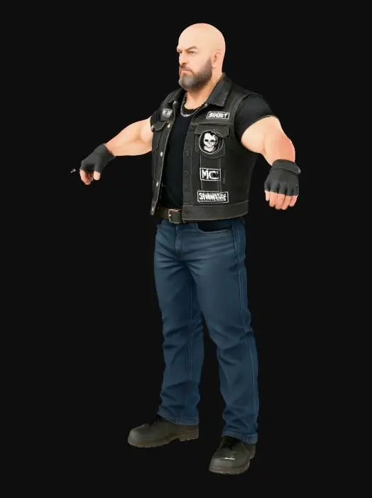 3D model for Motorcycle Rebel