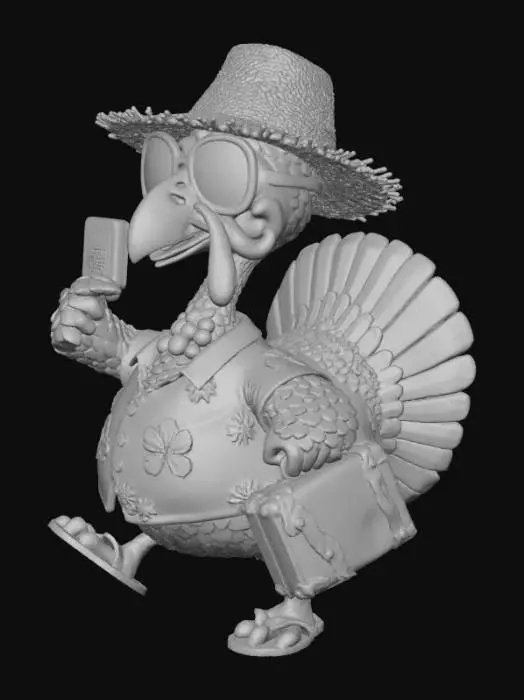 3D model for #Thanksgiving#,Vacation Turkey