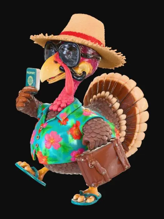 3D model for #Thanksgiving#,Vacation Turkey
