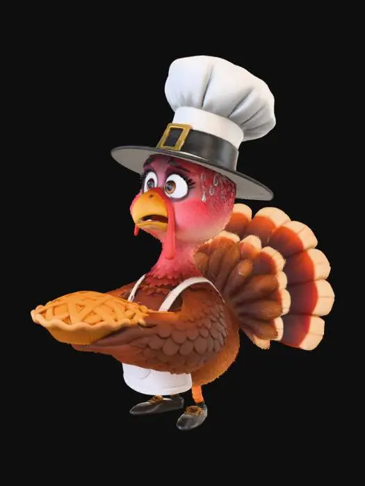 3D model for #Thanksgiving#,Thanksgiving Chef Turkey