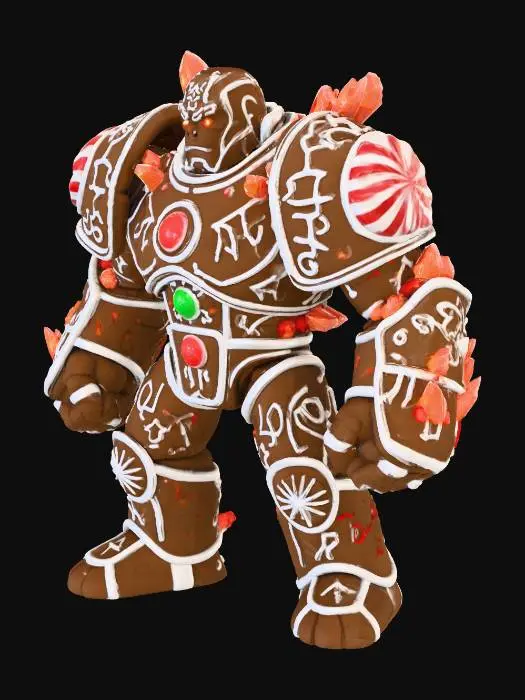 3D model for Gingerbread Golem