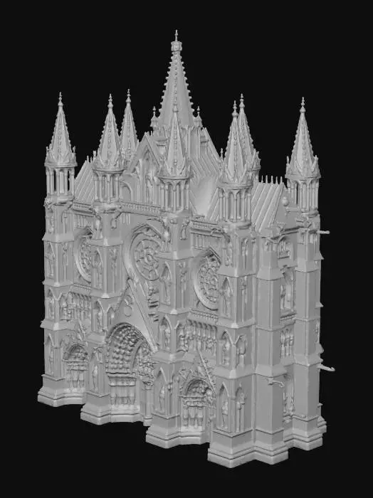 3D model for Gothic Cathedral Majesty