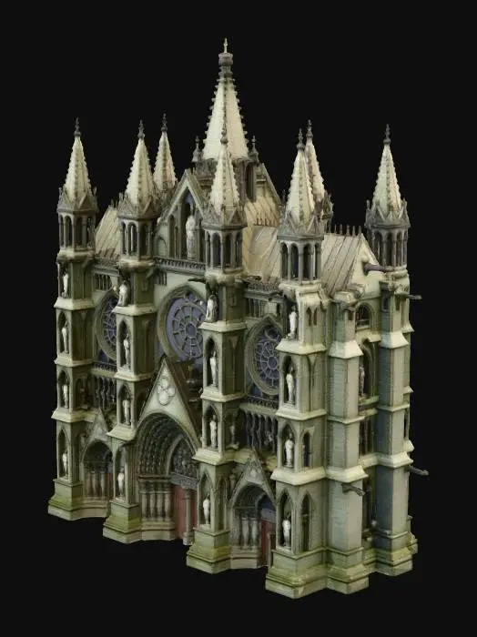 3D model for Gothic Cathedral Majesty