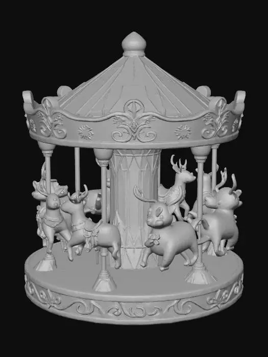 3D model for Winter Carousel Magic