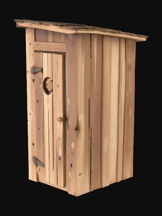3D model for Desert Outhouse
