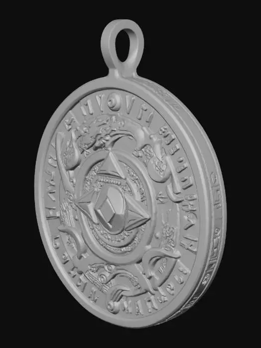 3D model for Mystic Cipher Amulet