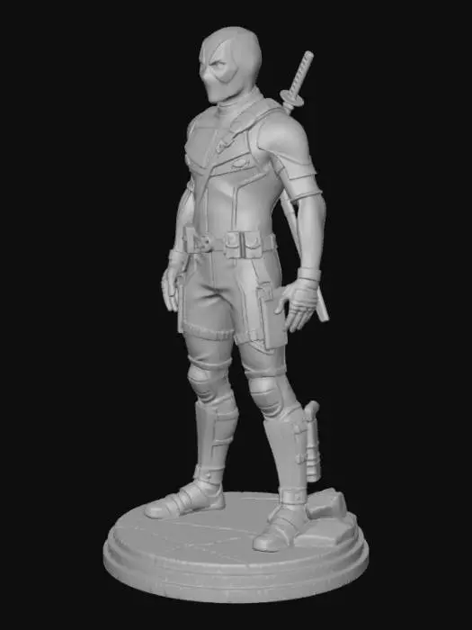 3D model for Merc with a Mouth Statue