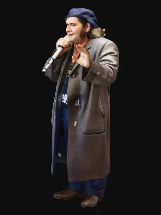 3D model for Comedian on Stage