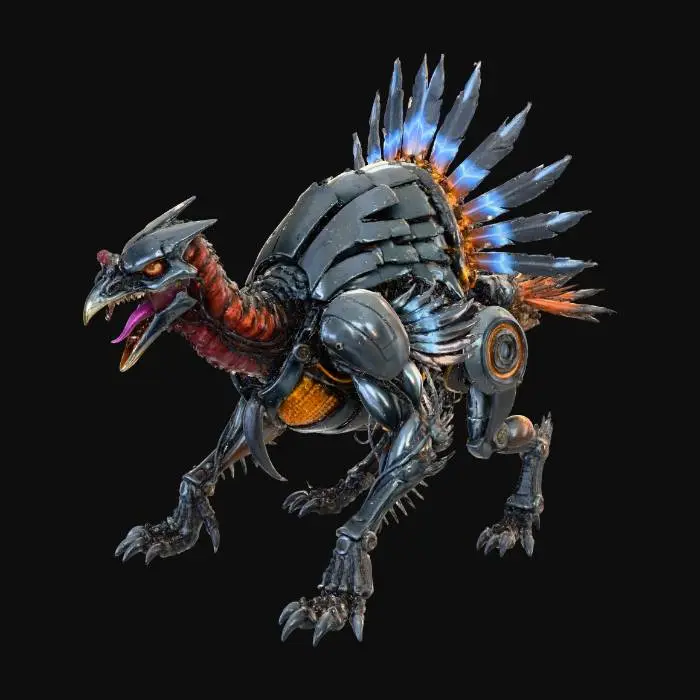 3D model for #Thanksgiving#,Cybernetic Thunderbeast