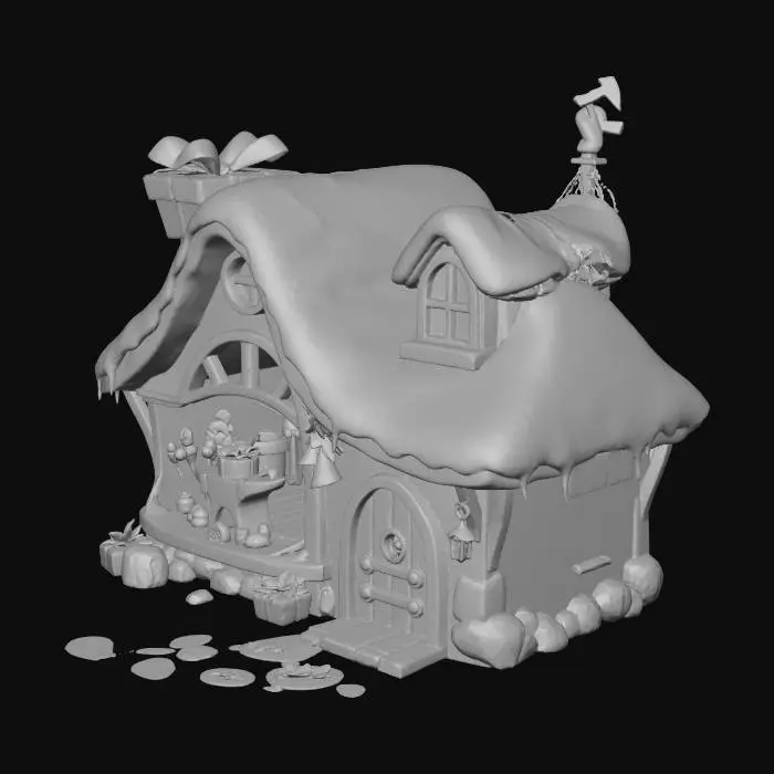 3D model for Santa's Workshop