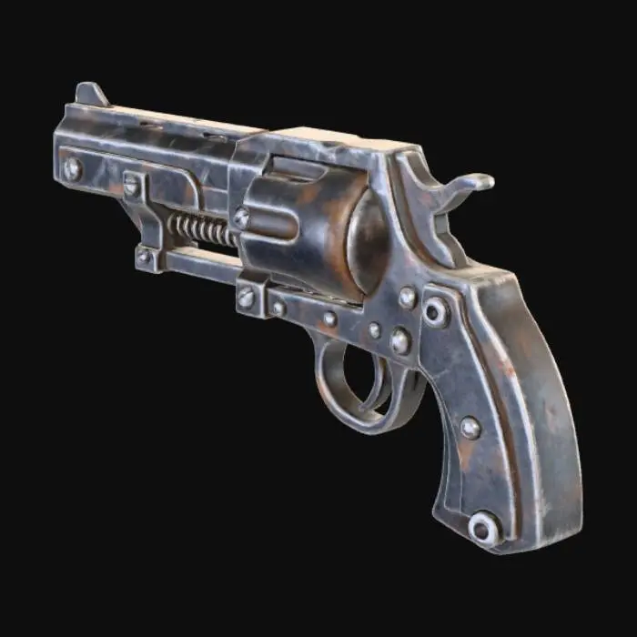3D model for Steampunk Revolver