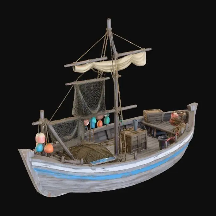 3D model for Fishing Vessel Model