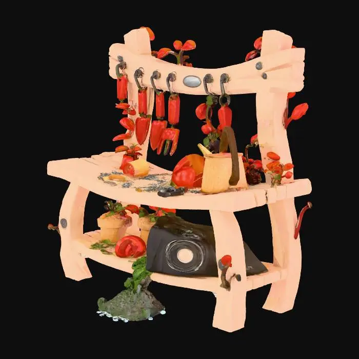 3D model for Garden Potting Bench