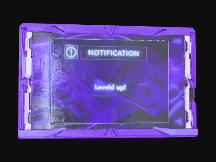 3D model for Leveled Up Notification, #Christmas2025#