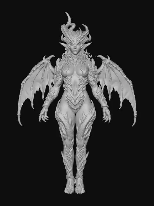 3D model for Forest Dragon Empress