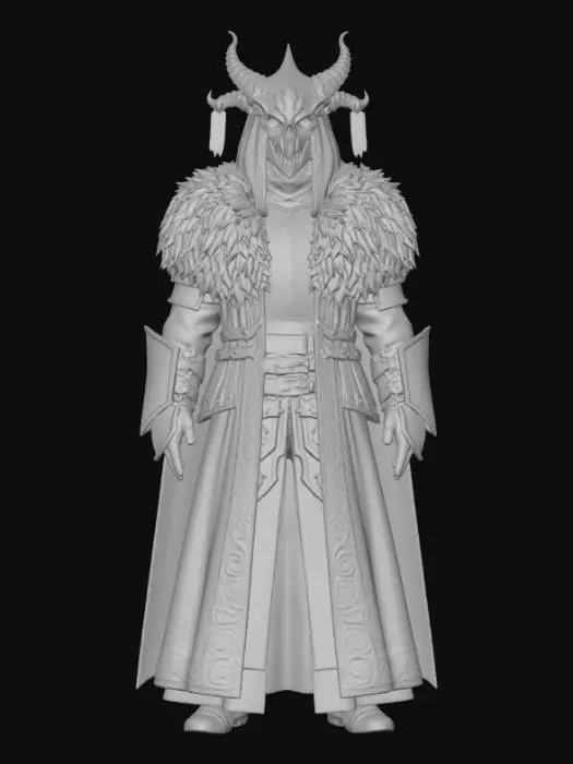 3D model for Warlock of the Crimson Skull
