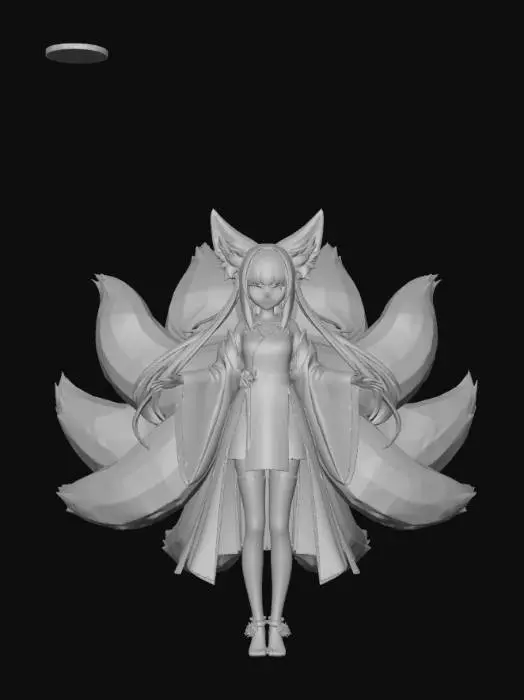 3D model for Nine-Tailed Spirit