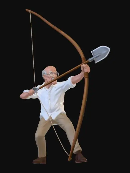 3D model for Old Man Archer in the Dungeon