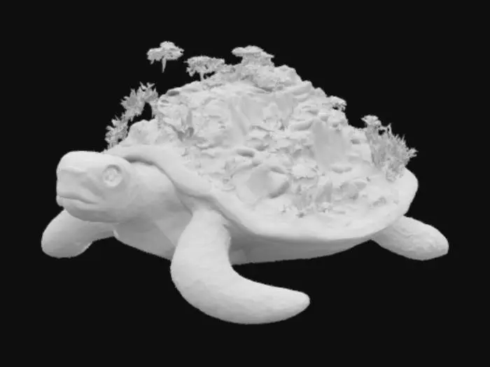 3D model for Turtle Island Paradise, #garden#