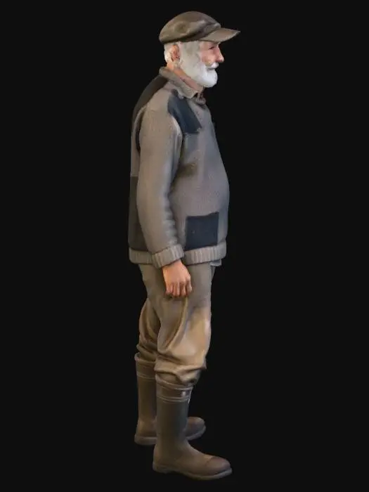 3D model for The Old Fisherman