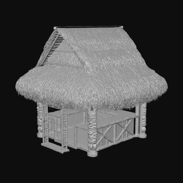3D model for Tropical Tiki Hut