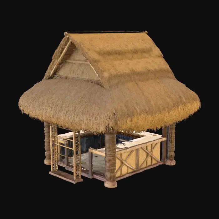 3D model for Tropical Tiki Hut