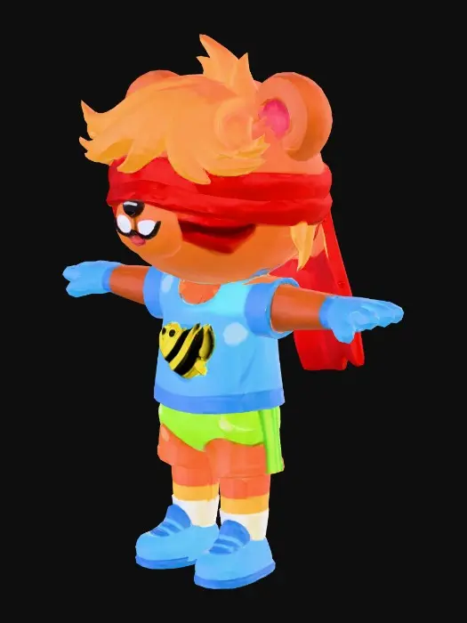 3D model for Colorful Bear Playing