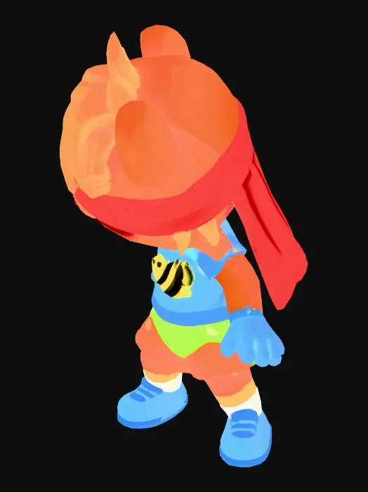 3D model for Colorful Bear Playing