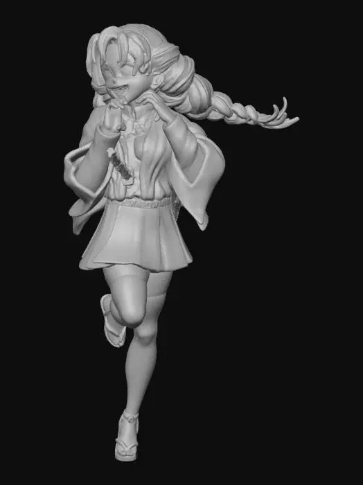 3D model for Anime Character with Heart Gesture