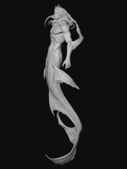 3D model for Mystic Merman