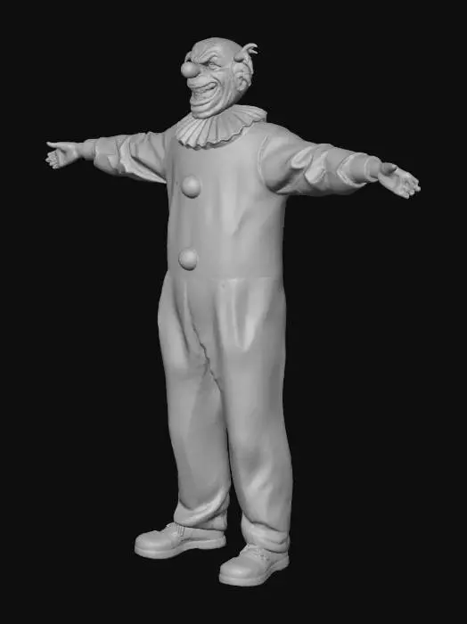3D model for Clown in Blue Outfit