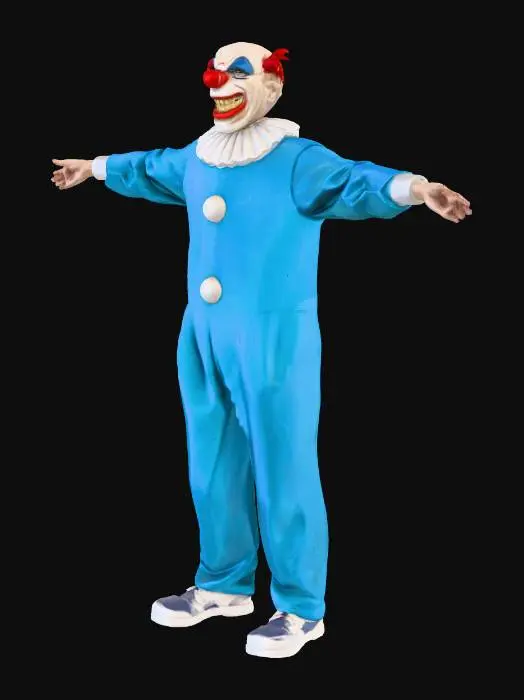 3D model for Clown in Blue Outfit