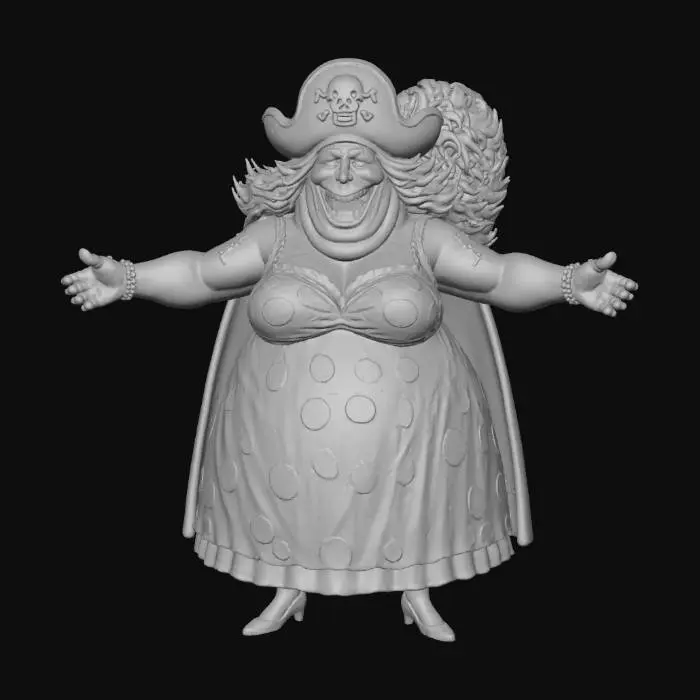 3D model for Pirate Queen of Hearts