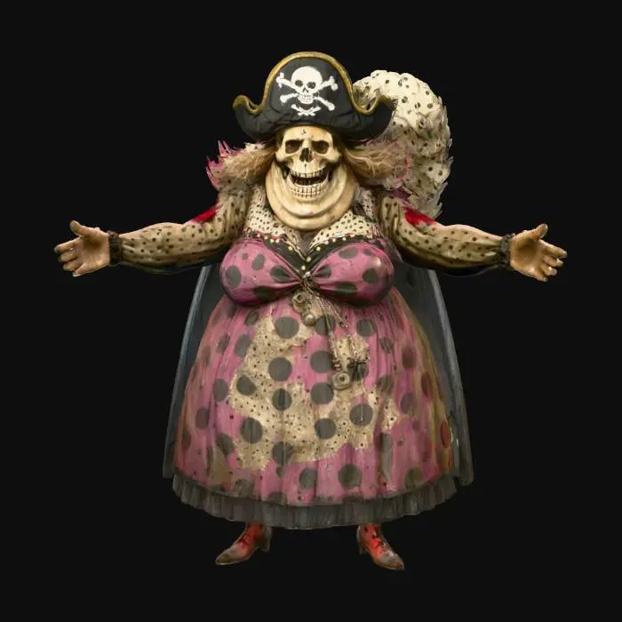 3D model for Pirate Queen of Hearts