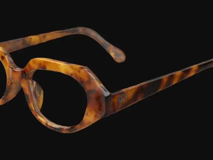 3D model for Tortoiseshell Glasses