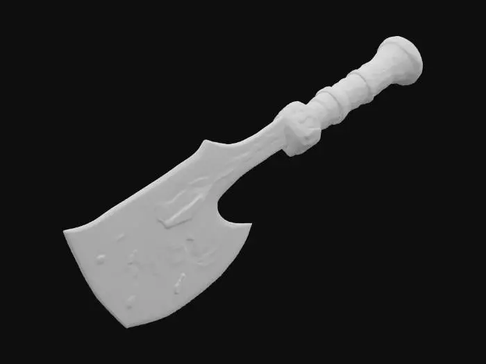 3D model for Ember-Spine Claymore – obsidian core veined by molten-orange channels that crawl like magma under glass...sword,low poly,like world of warcraft