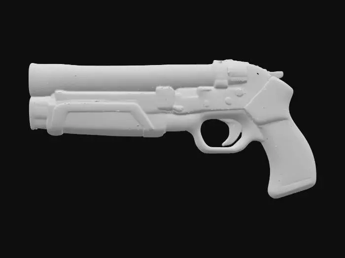 3D model for Double Barrel Revolver