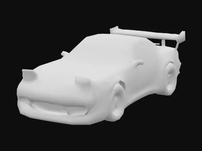 3D model for Lightning Racer,low poly, ps1