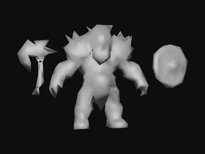 3D model for Werewolf Warrior