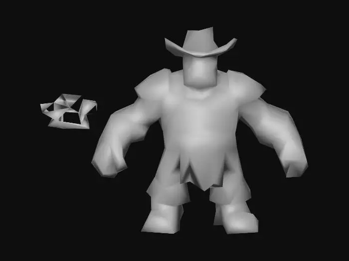 3D model for Cowboy Warrior