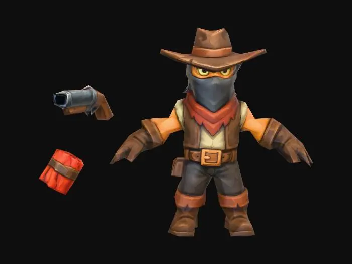 3D model for (secondary unit) Outlaw Western