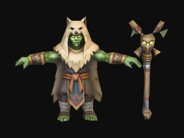 3D model for Shaman Acolyte (mage)