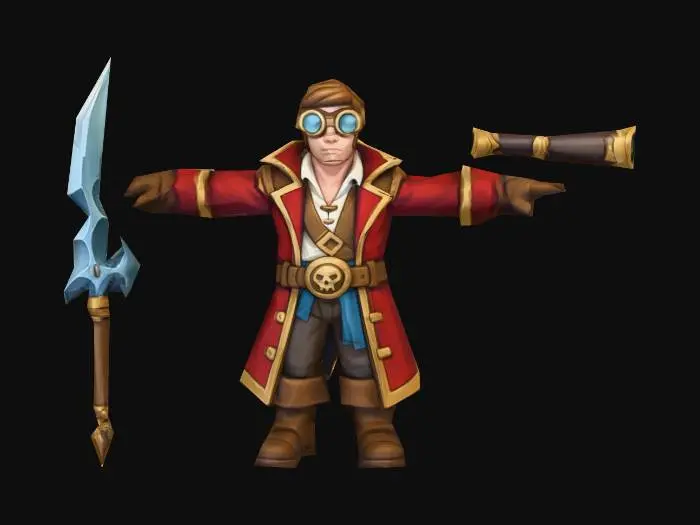 3D model for Sky Pirate (Flying Unit)