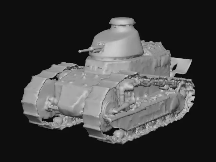3D model for Renault FT,tank, — 4.95 m