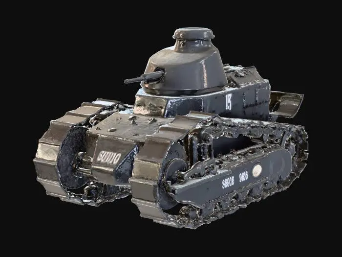3D model for Renault FT,tank, — 4.95 m