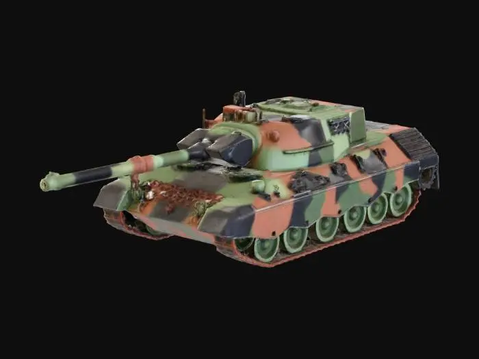 3D model for Leopard 1 — 7.09 m,tank,heavy,german