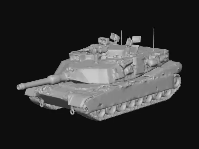 3D model for M1 Abrams,tank — 9.77 m