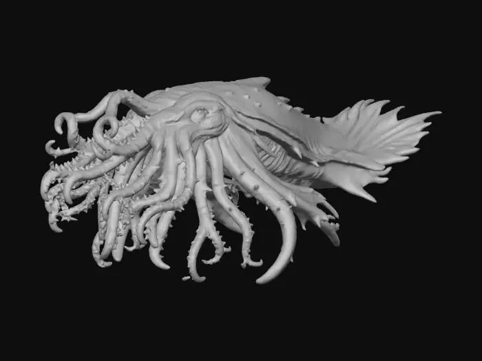3D model for Lovecraftian Leviathan(myth/modern)
400–1,500 ft (120–450 m)